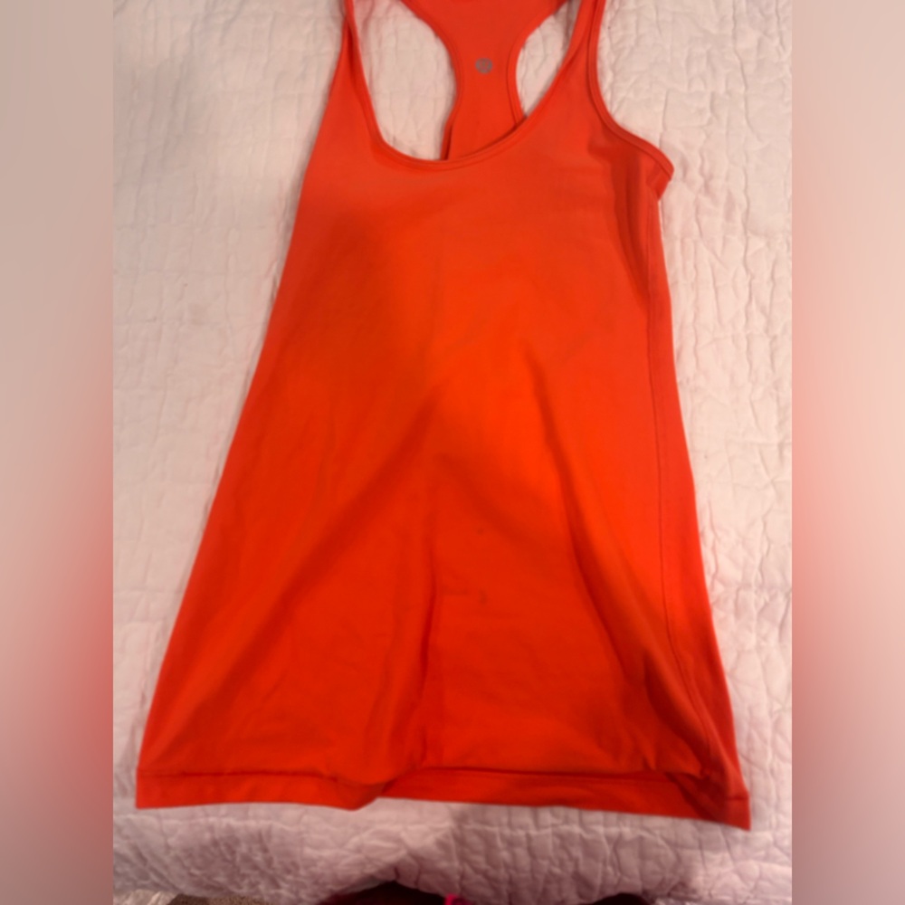 Lululemon Athletica Vibrant Orange Tank Top